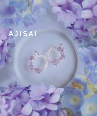 【ピアス】Flower Wreathe -AJISAI-