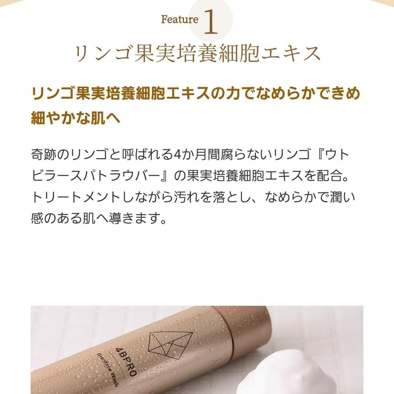 4B PRO -Granface- グランフェイスウォッシュ 220g | kiki ka