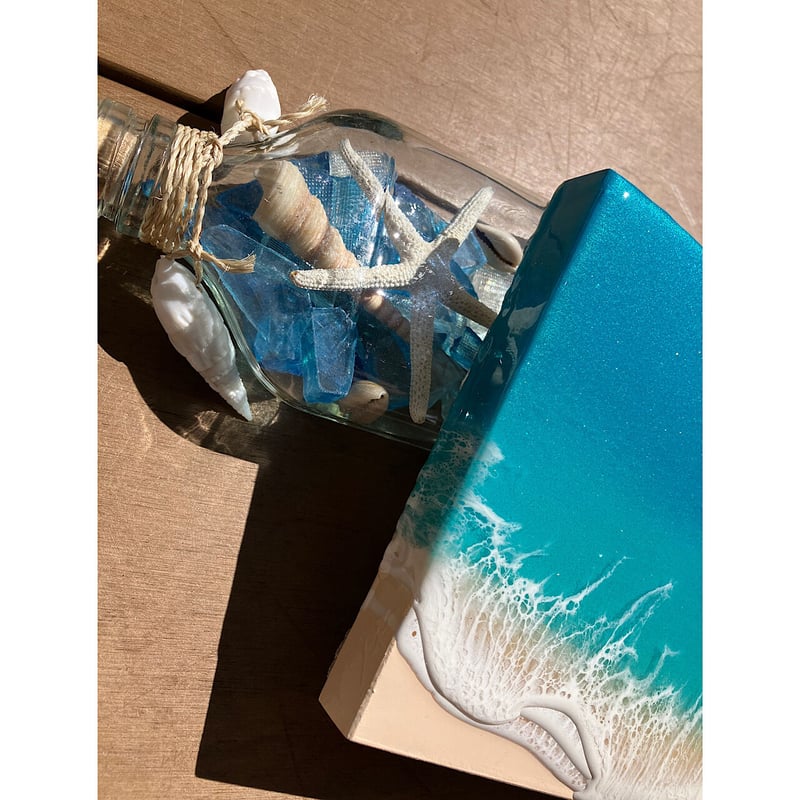 海のレジンアート A5 しゅわしゅわ白波 | la vida