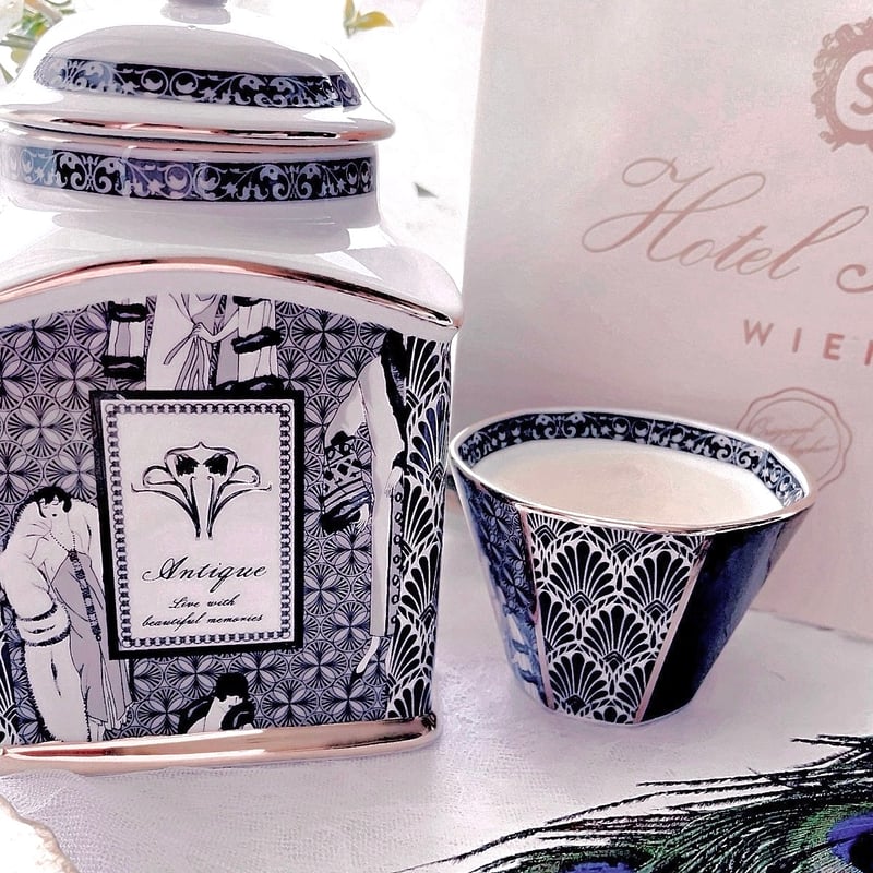 白磁用】フラッパーコレクション1920s・ブラック 転写紙 A3