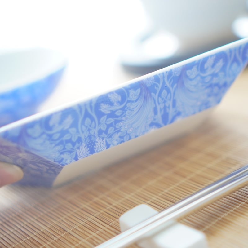 白磁用】孔雀クラシック・ブルー 転写紙 A3 | Christina Reefa