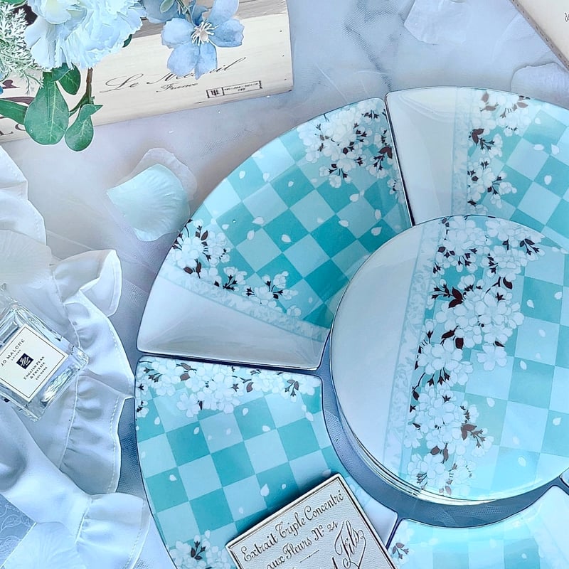 白磁用】櫻の宴・花緑青 転写紙 A4 | Christina Reefa