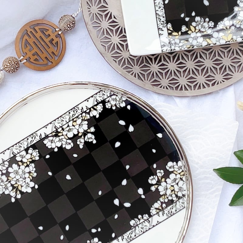 白磁用】櫻の宴 ・ 櫻色＆漆黒 2色セット A4 (1枚968円) | Christ