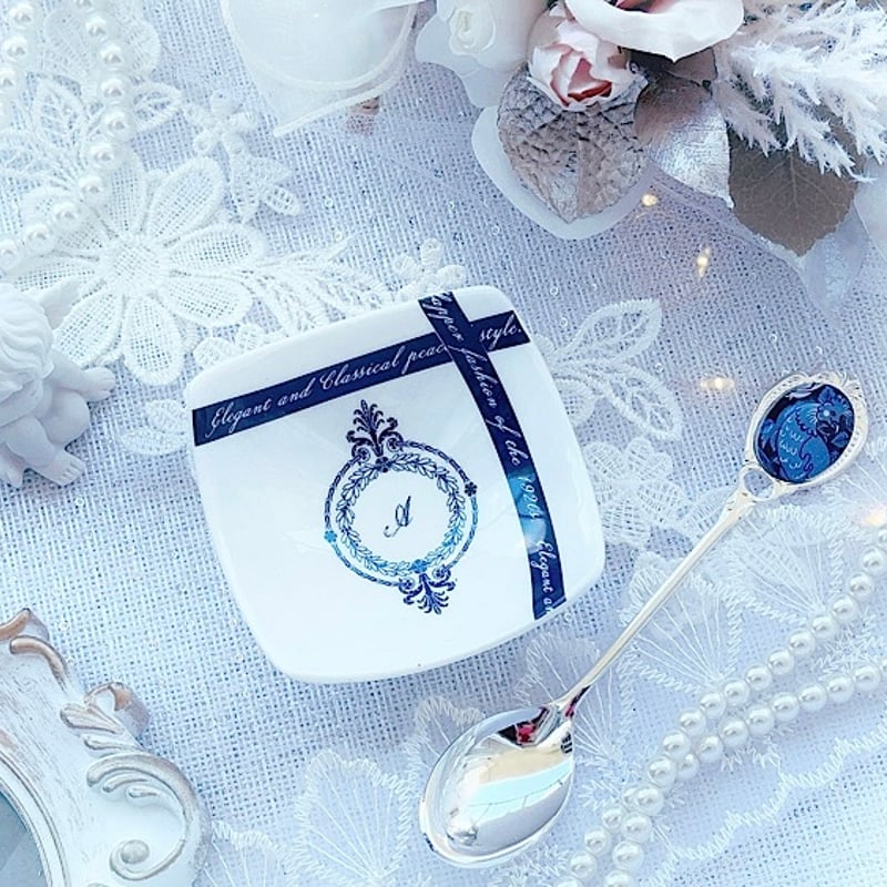 白磁用】孔雀クラシック・ネイビー 転写紙 A3 | Christina Reefa