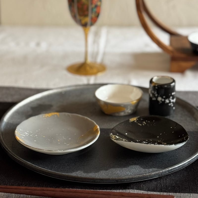 白磁用】和モダンいちょう・銀鼠(ぎんねず) 転写紙 A3 | Christina Reefa