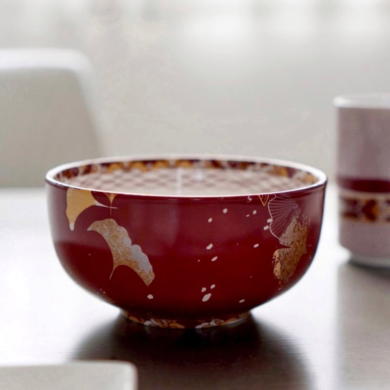 白磁用】つや赤まきえ 和モダンいちょう転写紙 A3 | Christina Reefa