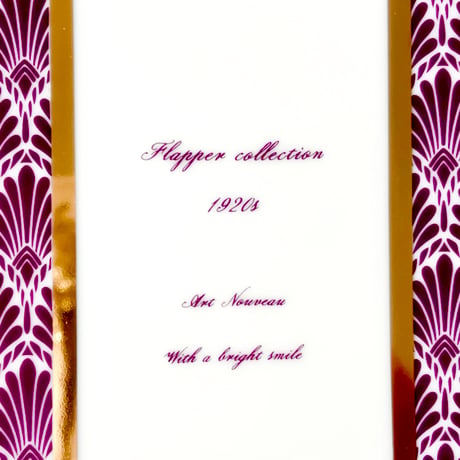 【白磁用】フラッパーコレクション1920s・パープル 転写紙 A3