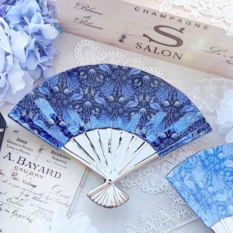 白磁用】孔雀クラシック・ネイビー 転写紙 A3 | Christina Reefa