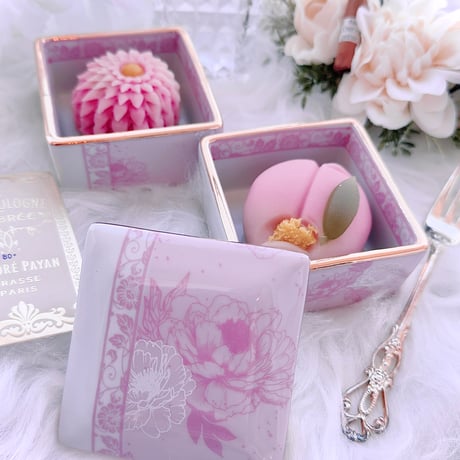 【白磁用】芍薬(しゃくやく)の宵 桃花色(ももはないろ) 転写紙　A4