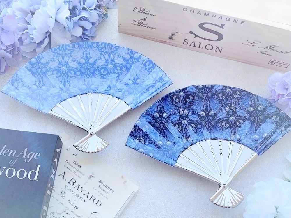 白磁用】孔雀クラシック・ネイビー&ブルー 2色セット（1枚 1,056円) A3