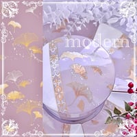 【白磁用】和モダンいちょう・撫子色(なでしこいろ) 転写紙 A3