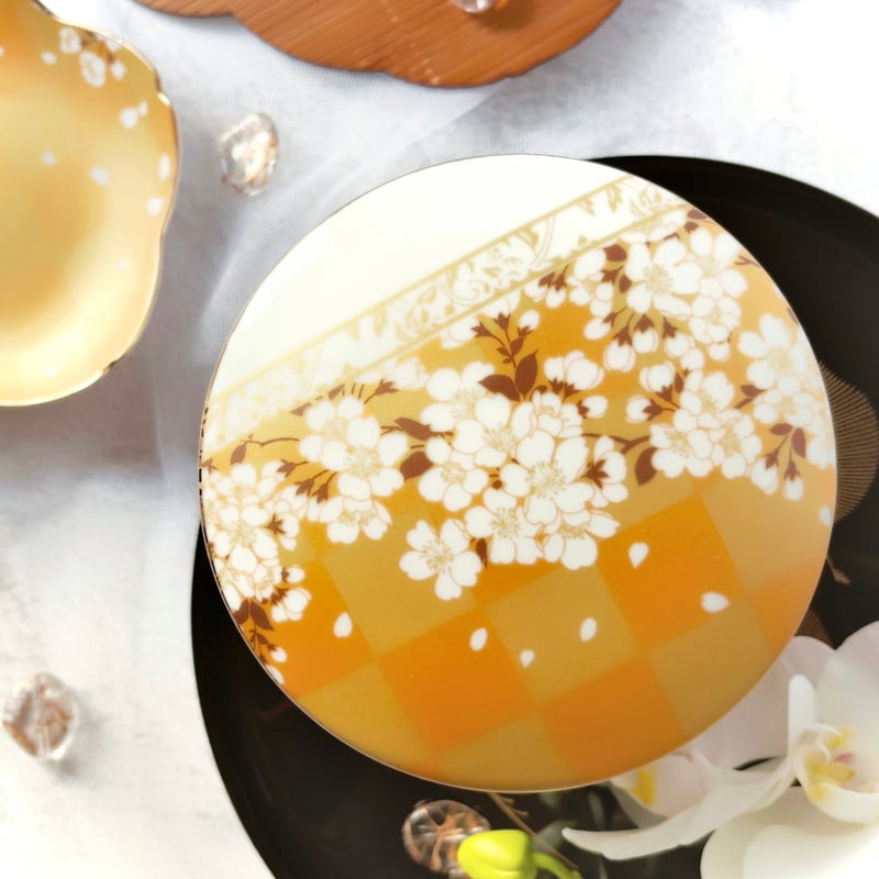 白磁用】櫻の宴・金箔風 転写紙 A4 | Christina Reefa