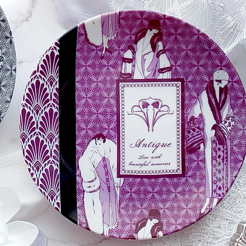 白磁用】フラッパーコレクション1920s・パープル 転写紙 A3