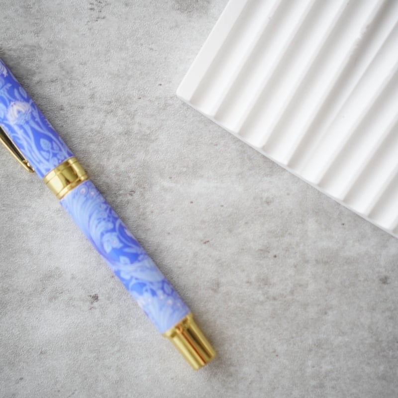 白磁用】孔雀クラシック・ブルー 転写紙 A3 | Christina Reefa