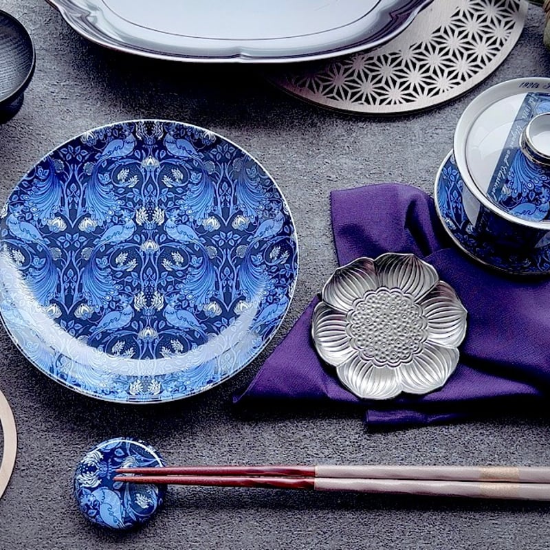 白磁用】孔雀クラシック・ネイビー 転写紙 A3 | Christina Reefa