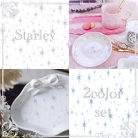 【白磁用】スターリーナイト ピンク＆ブルー　2色セット (1枚924円) A3