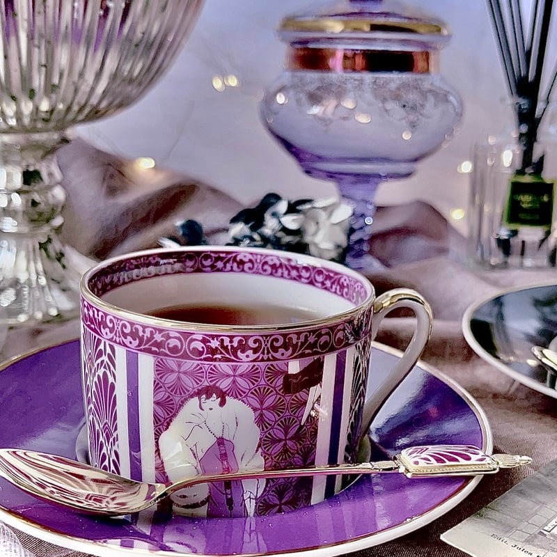 白磁用】フラッパーコレクション1920s・パープル 転写紙 A3