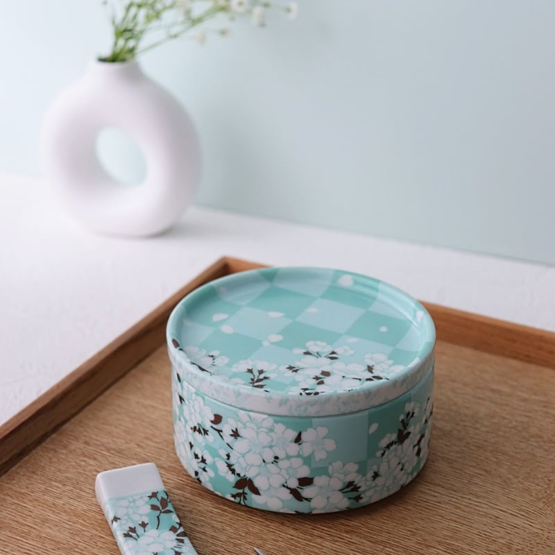 白磁用】櫻の宴・花緑青 転写紙 A4 | Christina Reefa