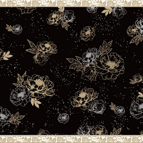 【白磁用】芍薬の宵  桃花色・漆黒 2色セット