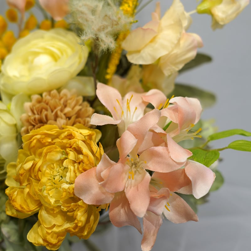 高級造花 ブーケ ミモザのミニブーケ〈一点もの〉 | 高級 造花 高級造花 ブーケ ミモザのミニブーケ〈一点もの〉 | 高級 造花