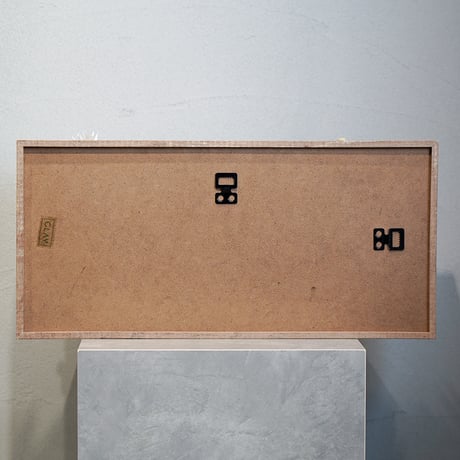 高級 造花　ウッドフレーム　パステルアレンジメント〈一点もの〉　38cm×18cm