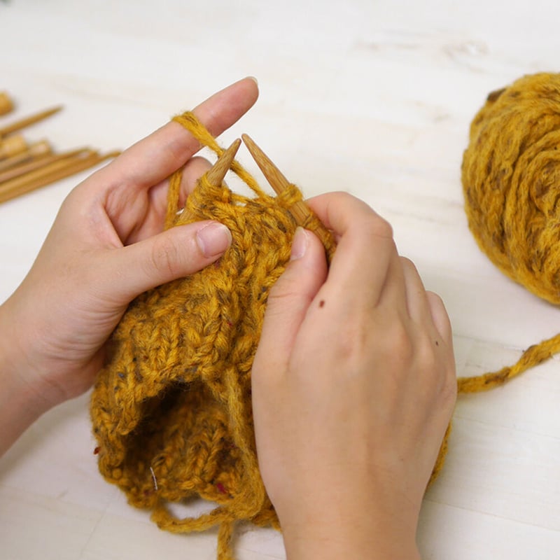 やまと 輪針 60cm 7～10mm 編み針 竹製 超極太毛糸用 ハンドメイド