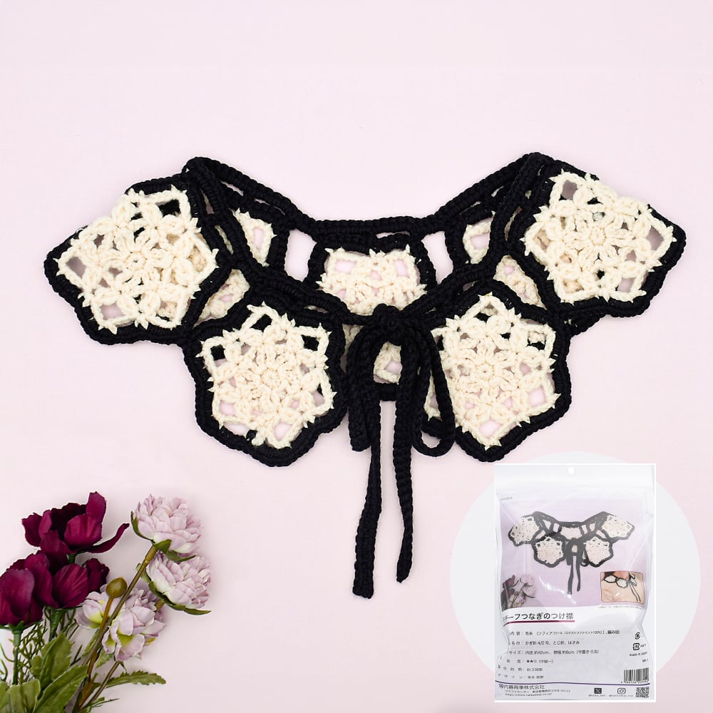 人気　ハンドメイド作家様　付け襟　つけ襟 w closet（ダブルクローゼット） つけ襟 付け襟 フリルBIGつけ襟