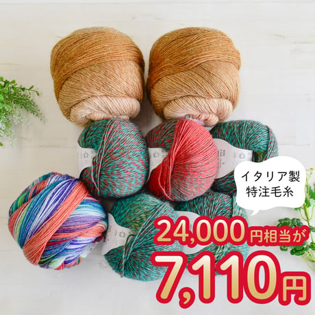 海外毛糸 イタリア製 sesia スーパーカシミヤ 10玉