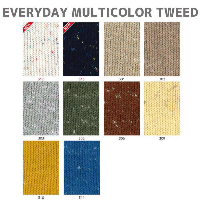 マルチカラーツイードがま口 楽天市場】20％OFF！内藤商事株式会社（毛糸）『エブリデイ