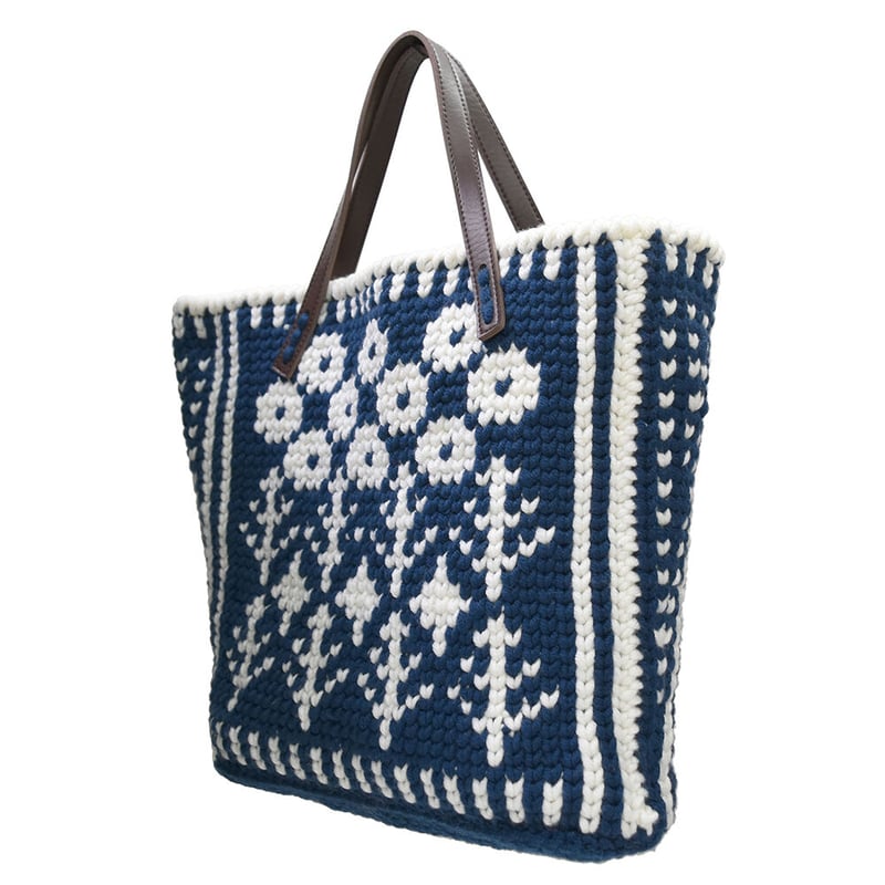 ポンポンマアムのメリ細編バック 編み物キット | WISTERIA 手作りのお店