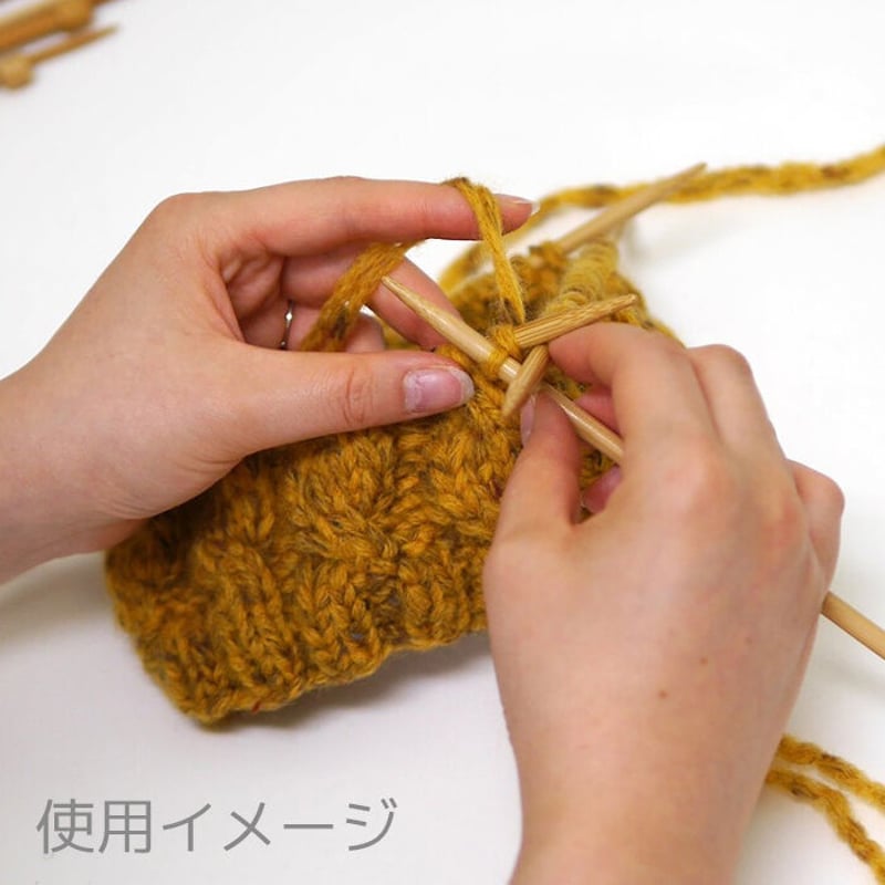 竹製編み針 Nature 4本針【10・12号】日本製 Bamboo knitting nee