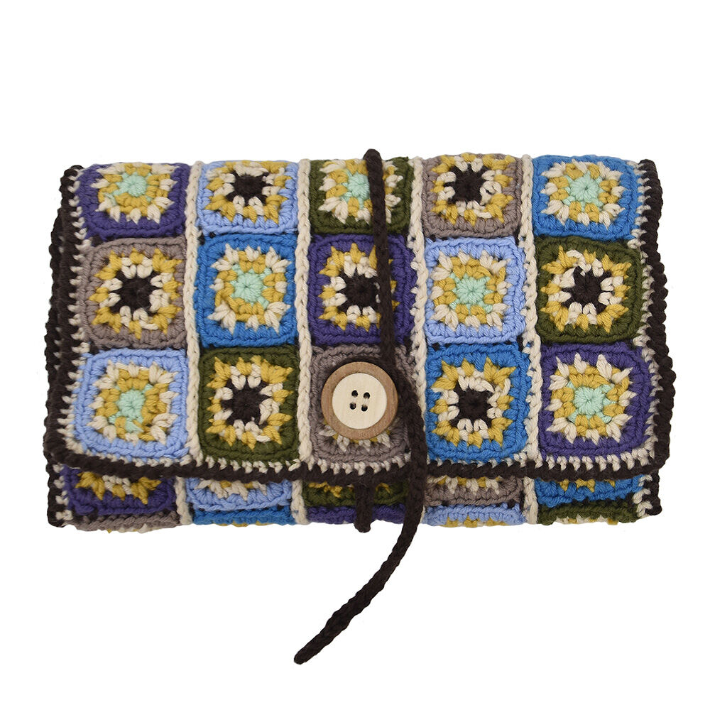 モザイクモチーフカバーのかぎ針ケースキット 編み物キット | WISTERIA