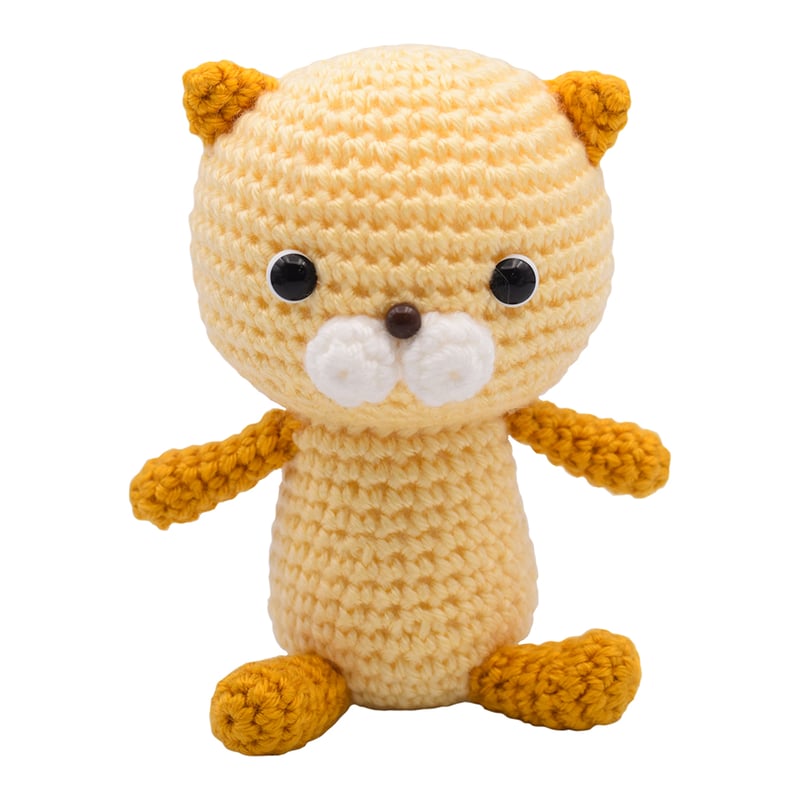 オレンジ色のねこ あみぐるみキット | WISTERIA 手作りのお店