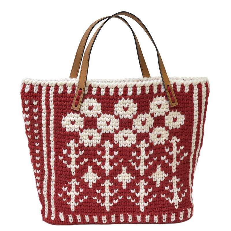 ポンポンマアムのメリ細編バック 編み物キット | WISTERIA 手作りのお店