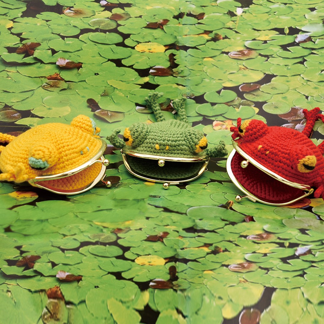 かえるがまくち 編み物キット | WISTERIA 手作りのお店