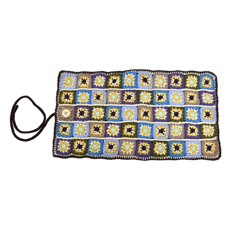 モザイクモチーフカバーのかぎ針ケースキット 編み物キット | WISTERIA