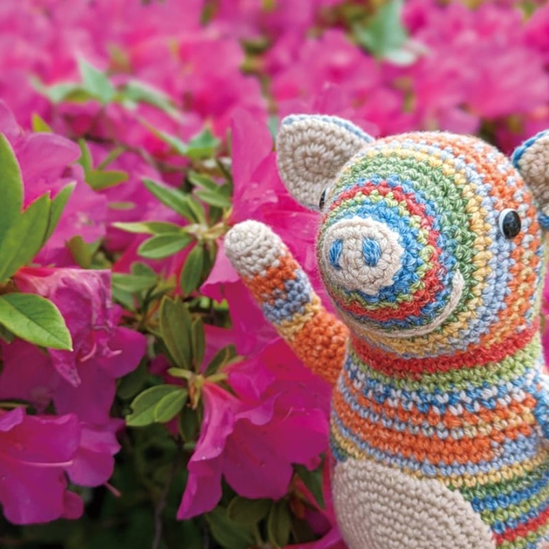 あみぐるみ ハンドメイド ぶたさん【オーダー商品】 マロちゃん
