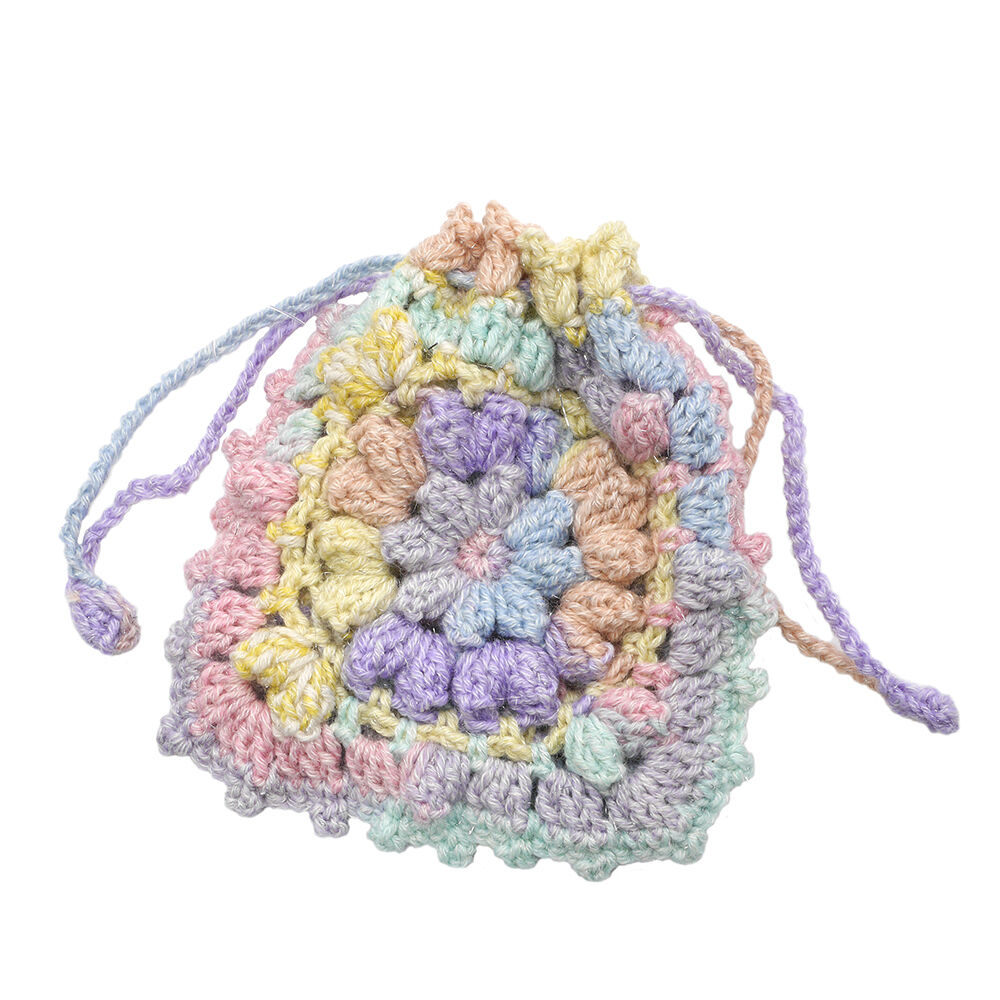 お花のペタンコポーチ手作りキット 手編み おしゃれ 横田美奈