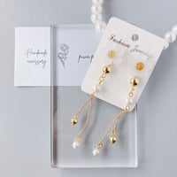 《一点物》揺れるお花ピアス/2way