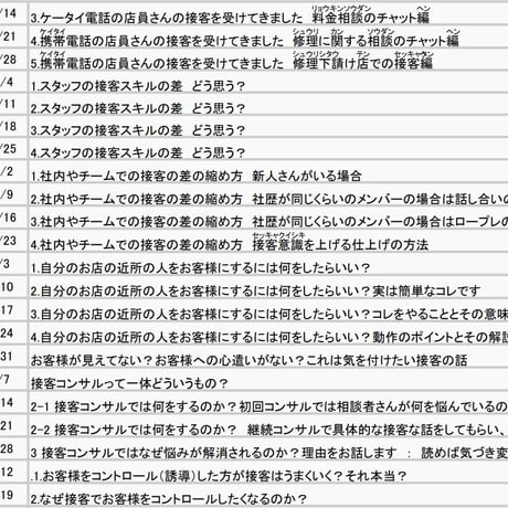 ＜1話のみ過去記事単話販売＞読むだけで接客力が上がっちゃう！接客力UPメルマガ