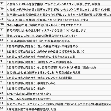＜1話のみ過去記事単話販売＞読むだけで接客力が上がっちゃう！接客力UPメルマガ
