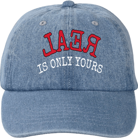 REAL IS ONLY YOURS denim cap