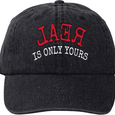 REAL IS ONLY YOURS denim cap