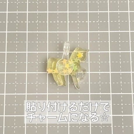 【50個】カン付きクリア接続パーツ【1】