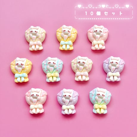 【10個】ねこちゃんブーケ【575】