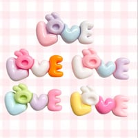 【5個】うさLove文字【327】