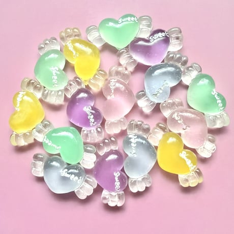 【B品15個】ハートウィング【403】