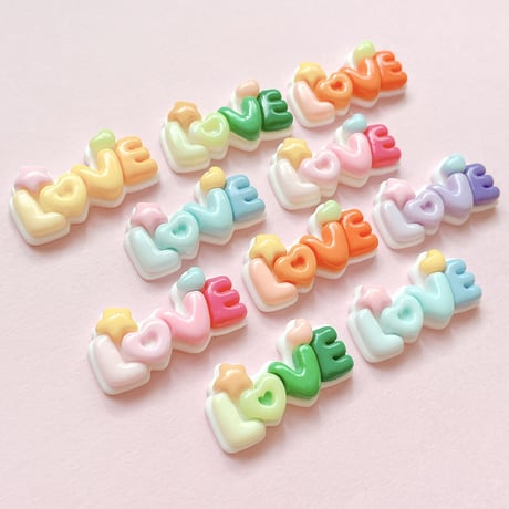 【10個】LOVEロゴ【634】