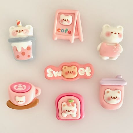 【10個】Cafeくまちゃん