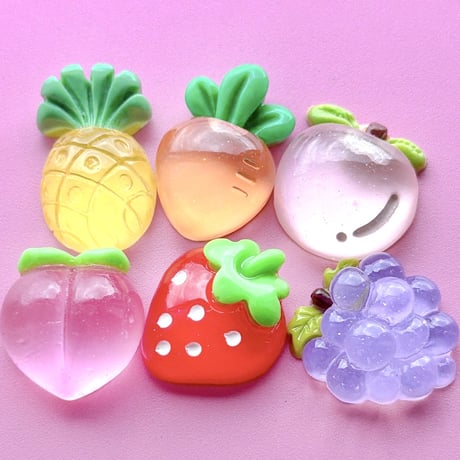 【6個】クリアフルーツ／B品15個【110】